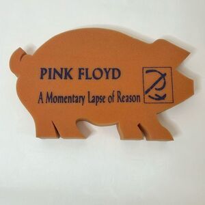 Pink Floyd A Momentary Lapse Of Reason Orange Foam Pig 17 In Wide 10 In Tall